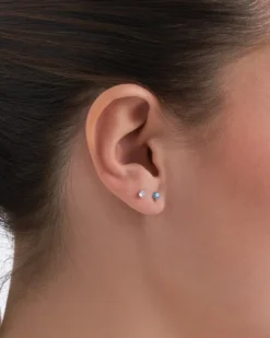 Bijou Brigitte Ensemble de clous d'oreilles - Blue Shine Best