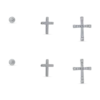 Bijou Brigitte Ensemble de clous d'oreilles - Cross Shimmer Online