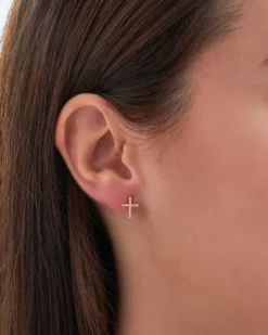 Bijou Brigitte Ensemble de clous d'oreilles - Cross Trio New
