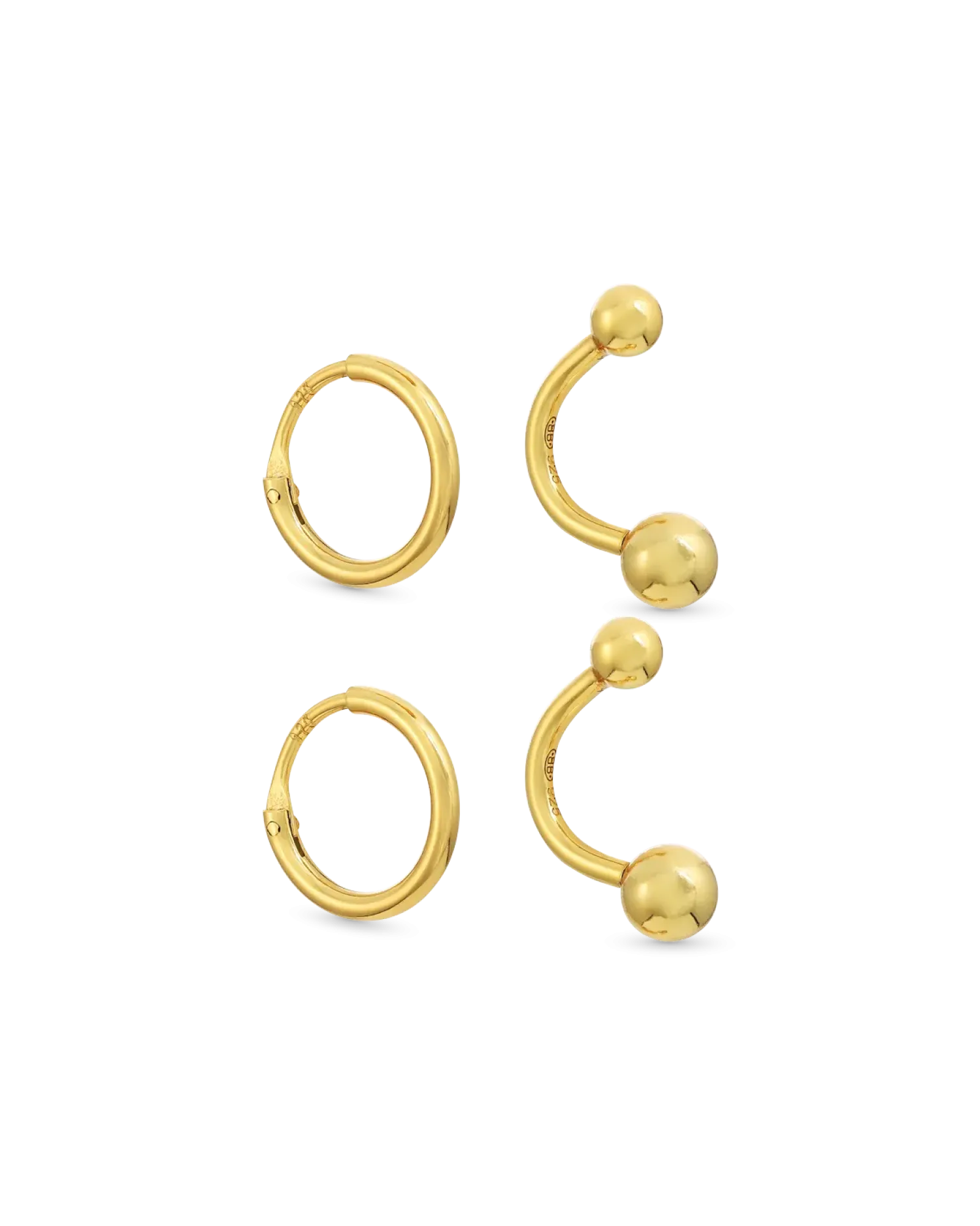 Bijou Brigitte Ensemble de clous d'oreilles - Classic Design Hot