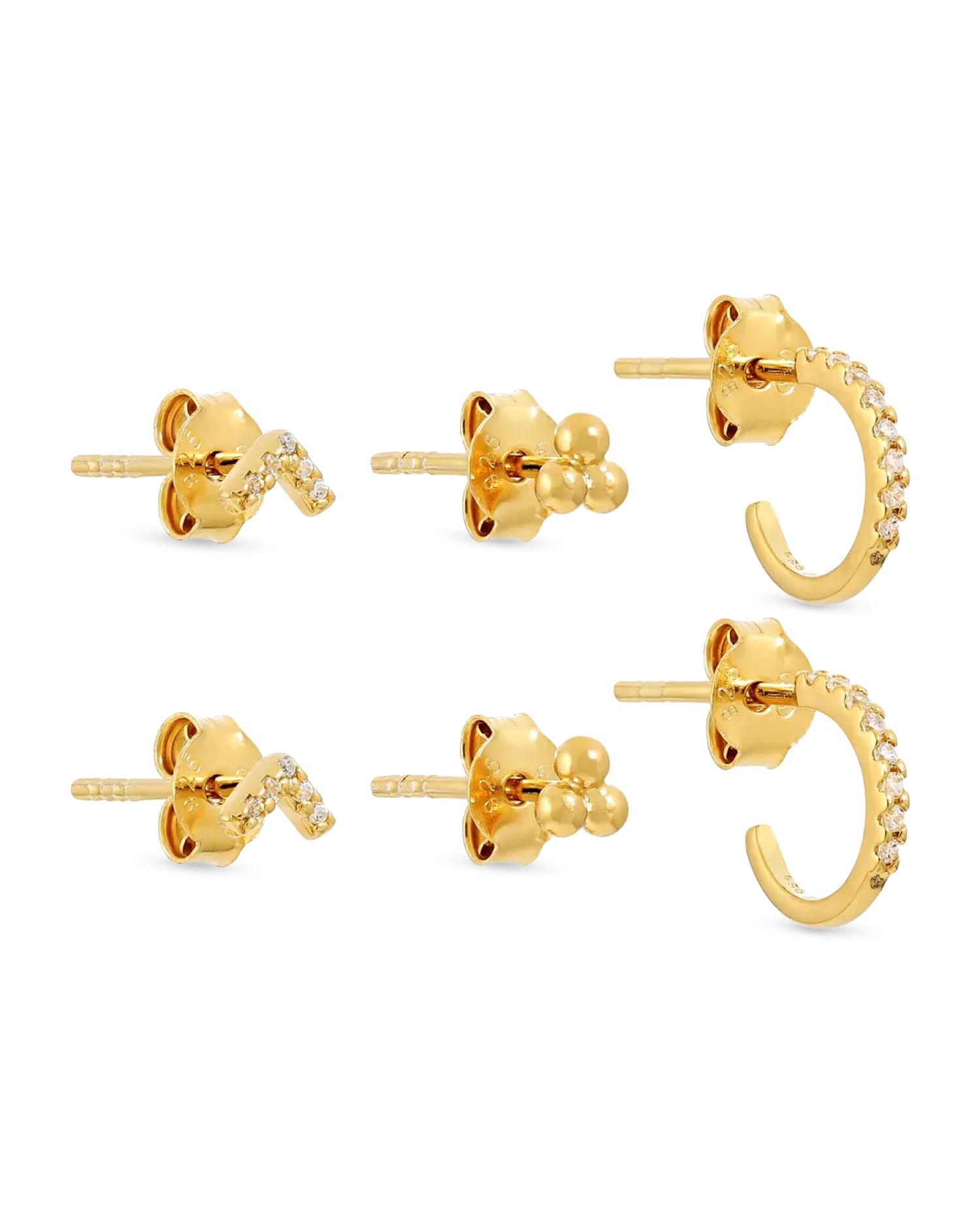 Bijou Brigitte Ensemble de clous d'oreilles - Dreamy Trio Discount