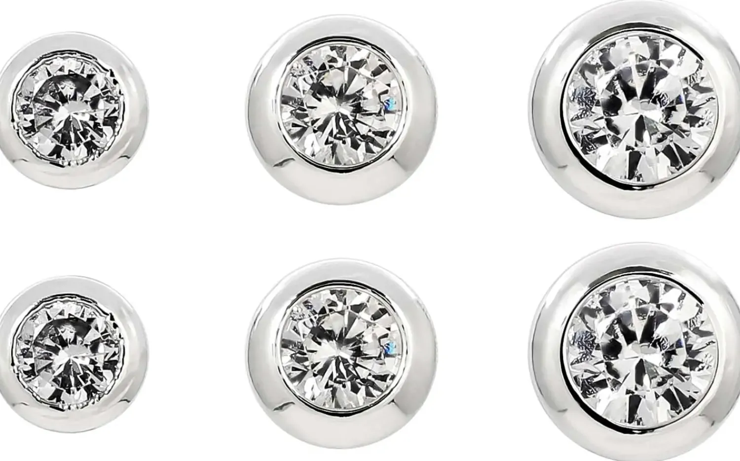 Bijou Brigitte Ensemble de clous d'oreilles - Daily Trio Hot