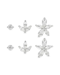 Bijou Brigitte Ensemble de clous d'oreilles - Floral Trio Best