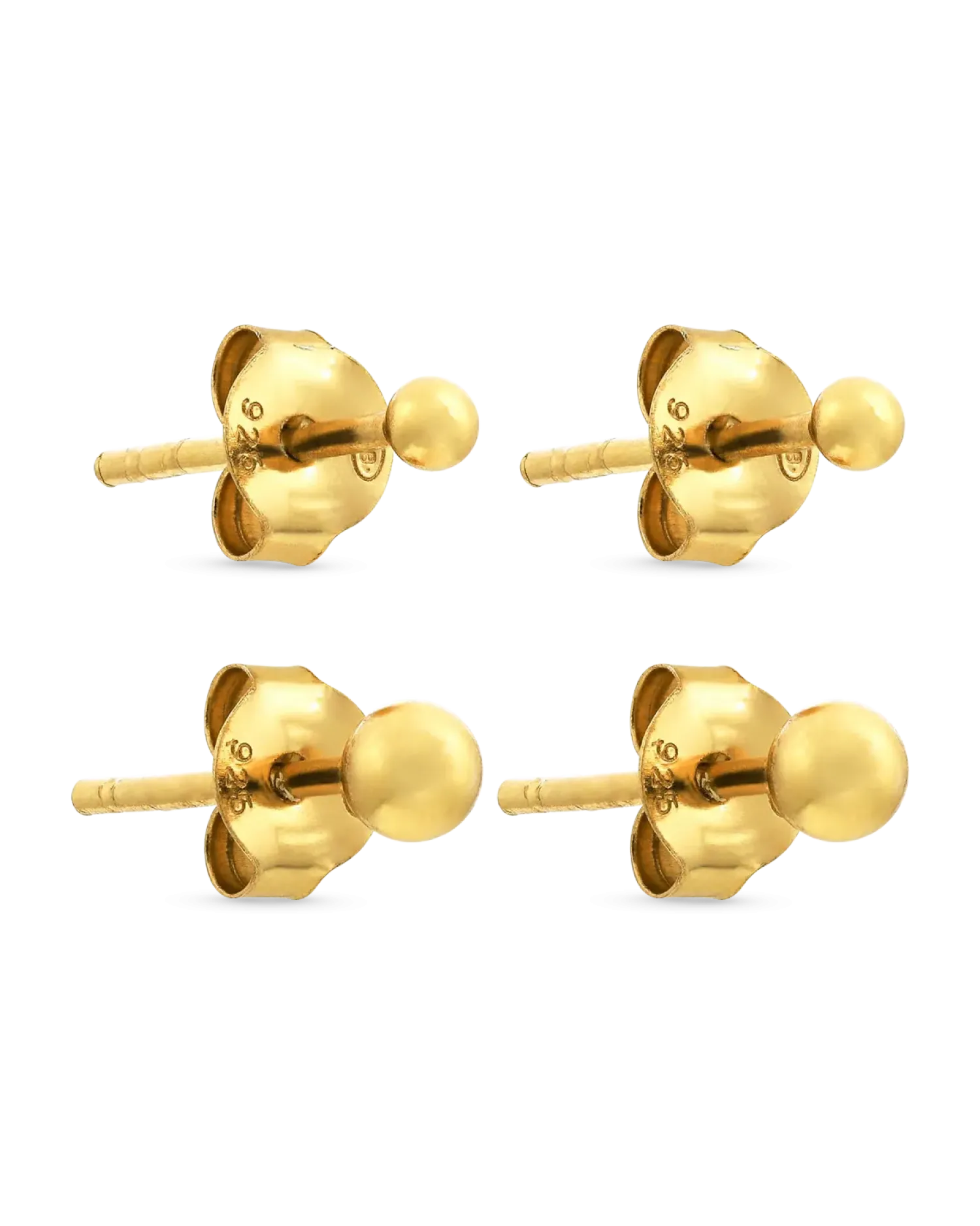 Bijou Brigitte Ensemble de clous d'oreilles - Golden Dots Best