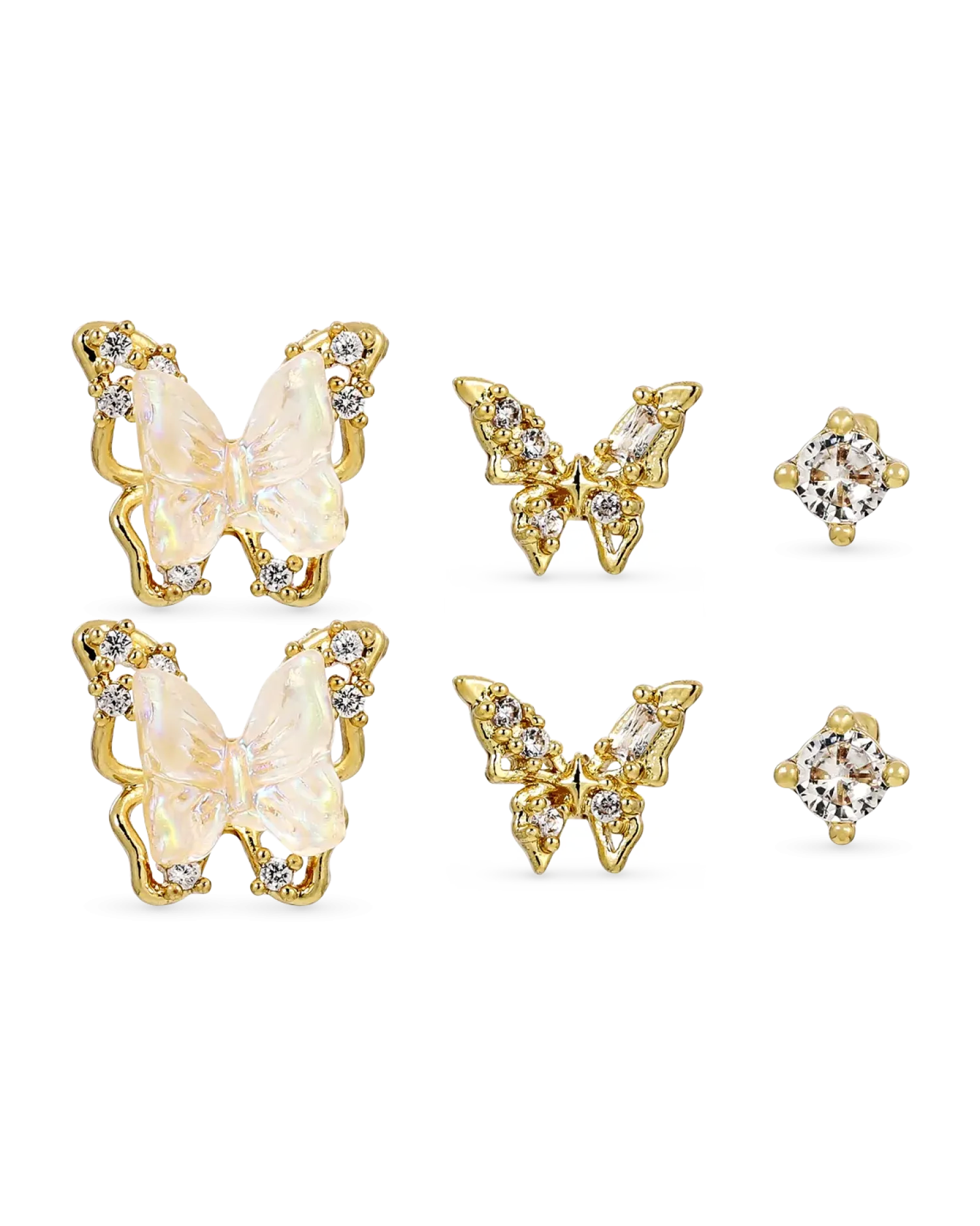 Bijou Brigitte Ensemble de clous d'oreilles - Golden Dreams Clearance
