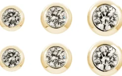 Bijou Brigitte Ensemble de clous d'oreilles - Goldie Trio Clearance