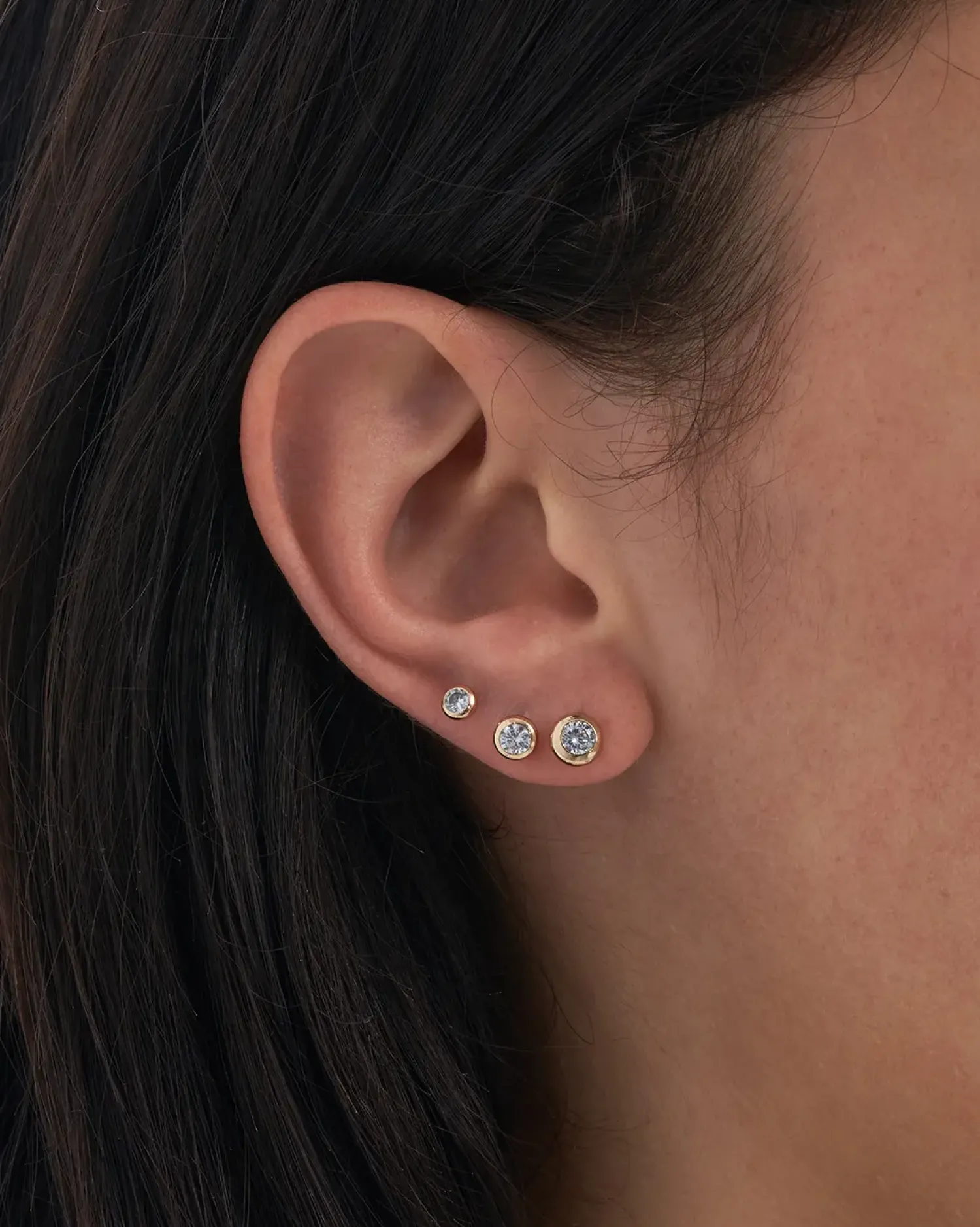 Bijou Brigitte Ensemble de clous d'oreilles - Goldie Trio Clearance