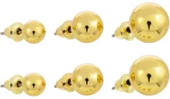 Bijou Brigitte Ensemble de clous d'oreilles - Golden Balls Best