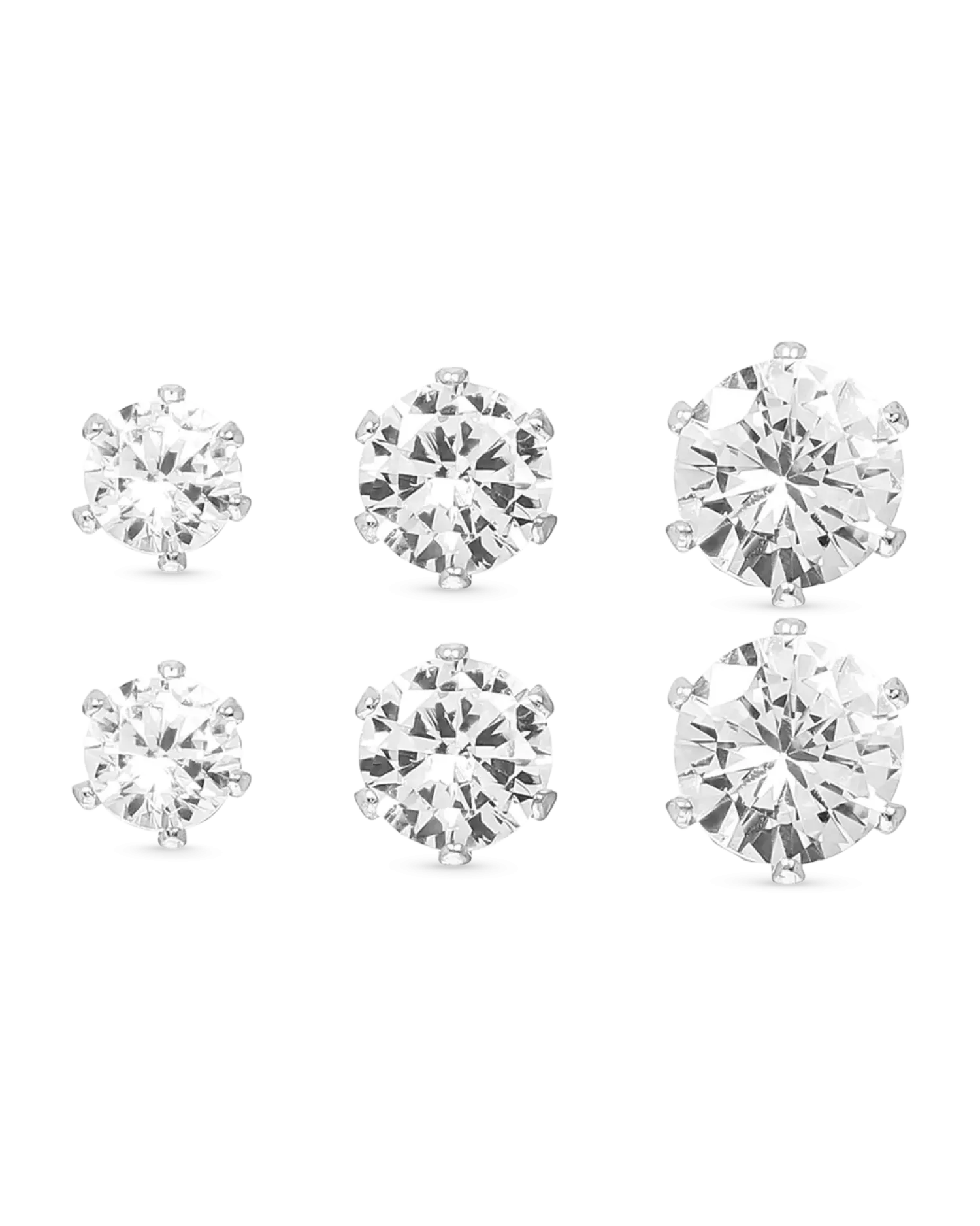 Bijou Brigitte Ensemble de clous d'oreilles - Glamour Trio Online