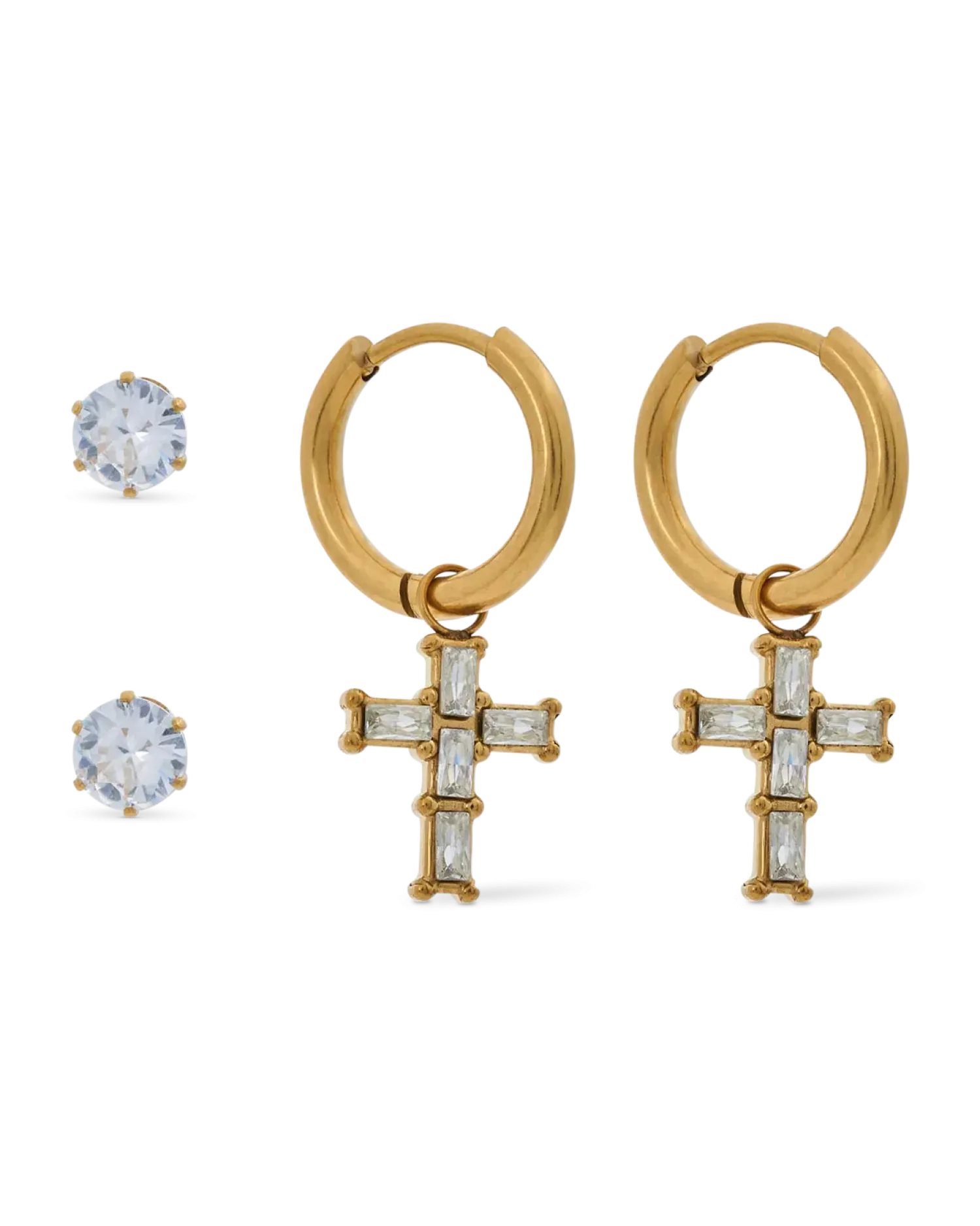 Bijou Brigitte Ensemble de clous d'oreilles - Holy Steel Sale