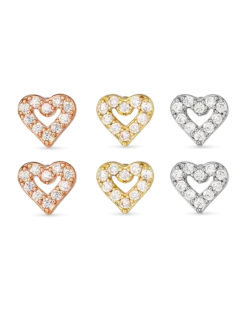 Bijou Brigitte Ensemble de clous d'oreilles - Love Vibe