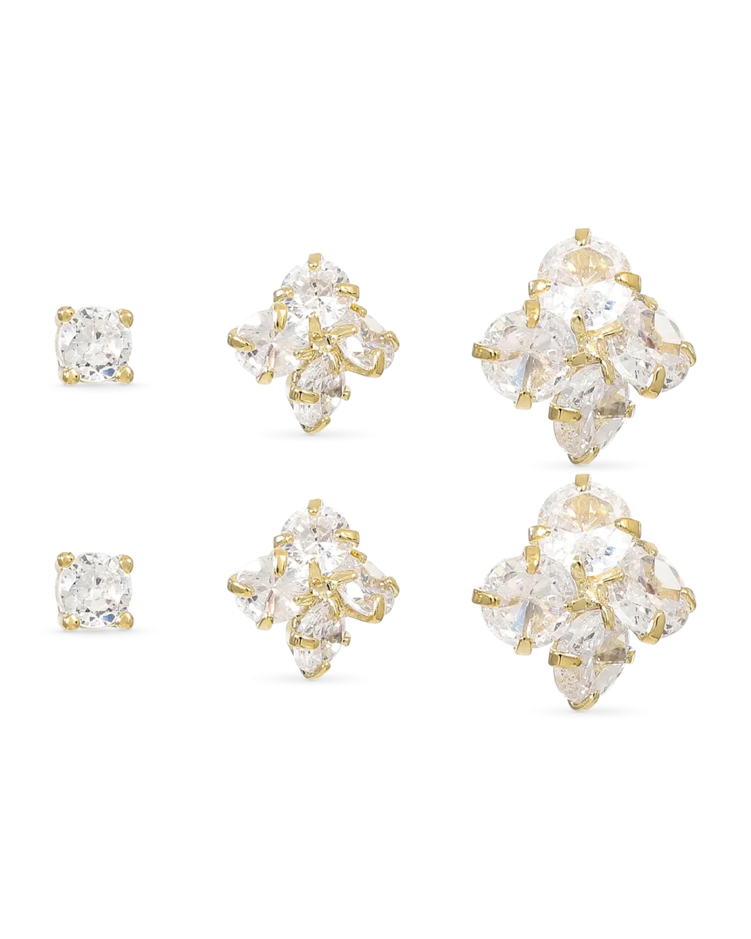 Bijou Brigitte Ensemble de clous d'oreilles - Luxe Spark Discount