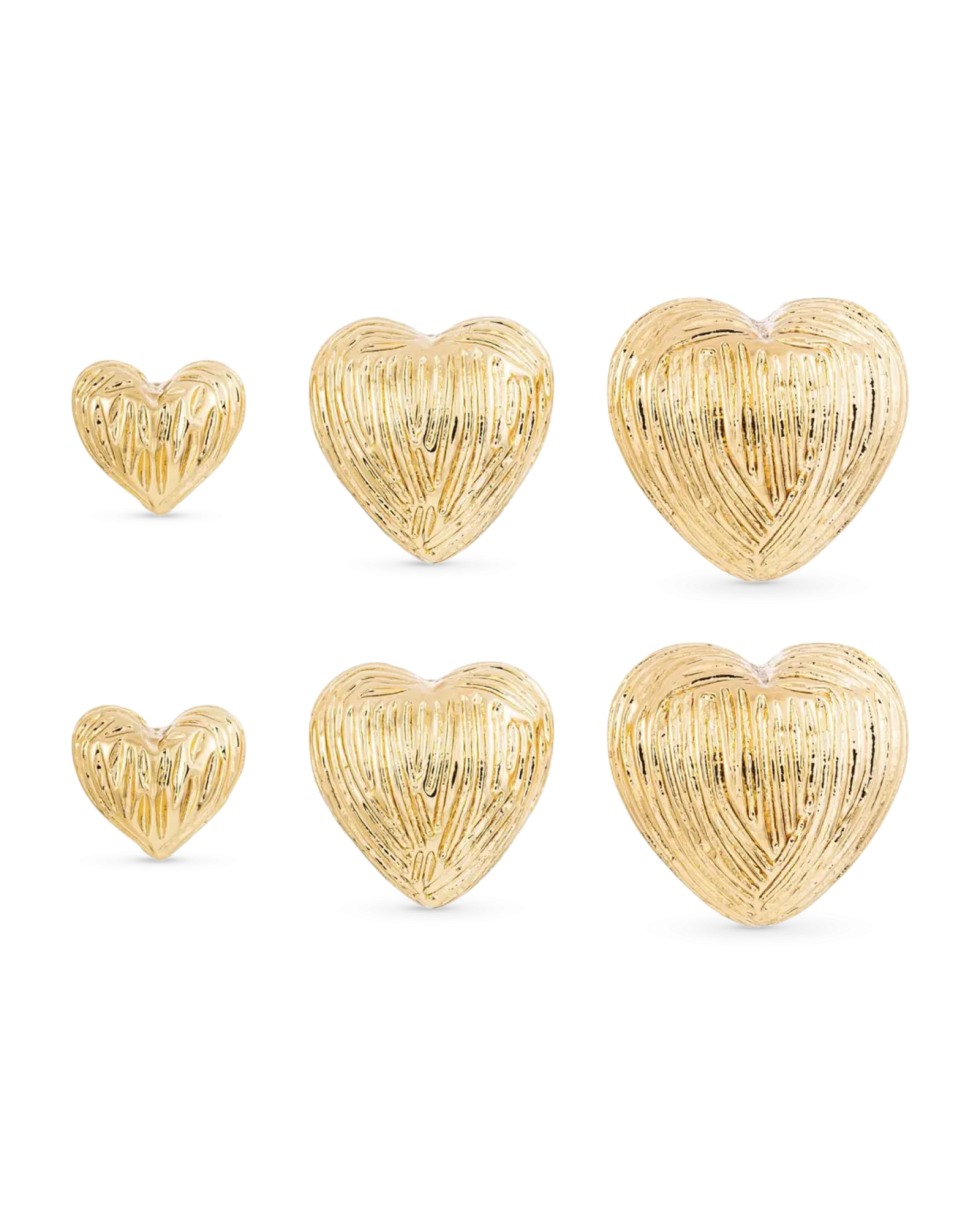 Bijou Brigitte Ensemble de clous d'oreilles - Love Trio Outlet