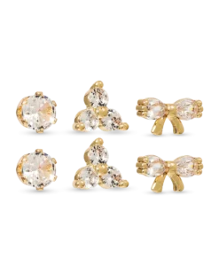 Bijou Brigitte Ensemble de clous d'oreilles - Mindful Trio