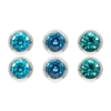 Bijou Brigitte Ensemble de clous d'oreilles - Ocean Colors New