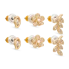 Bijou Brigitte Ensemble de clous d'oreilles - Pretty Leaves Clearance