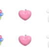 Bijou Brigitte Ensemble de clous d'oreilles pour enfant - Pink Charms Clearance