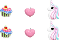 Bijou Brigitte Ensemble de clous d'oreilles pour enfant - Pink Charms Clearance