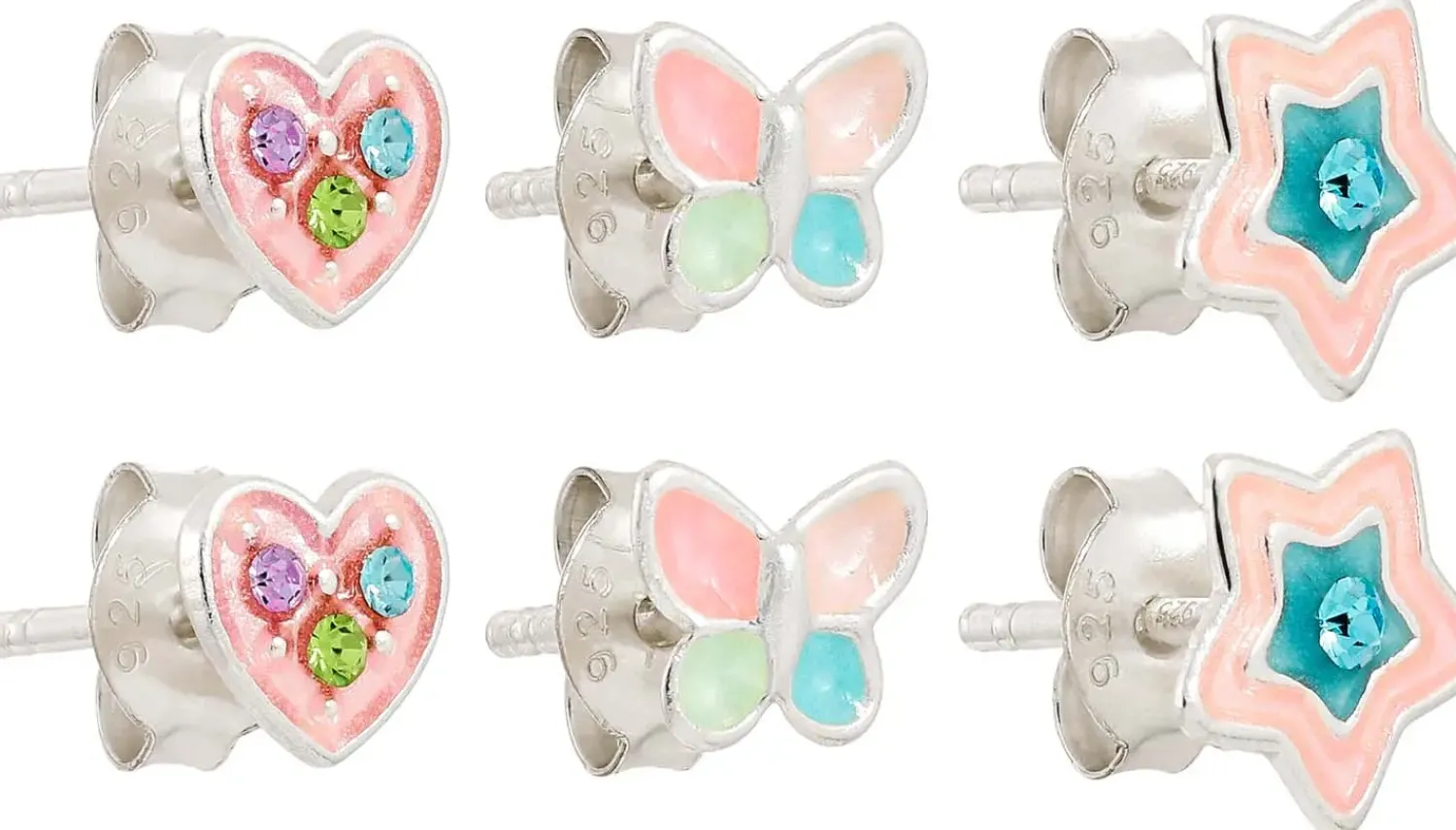 Bijou Brigitte Ensemble de clous d'oreilles - Precious Pastel Clearance