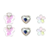 Bijou Brigitte Ensemble de clous d'oreilles pour enfant - Spring Trio Hot
