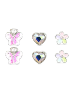 Bijou Brigitte Ensemble de clous d'oreilles pour enfant - Spring Trio Hot