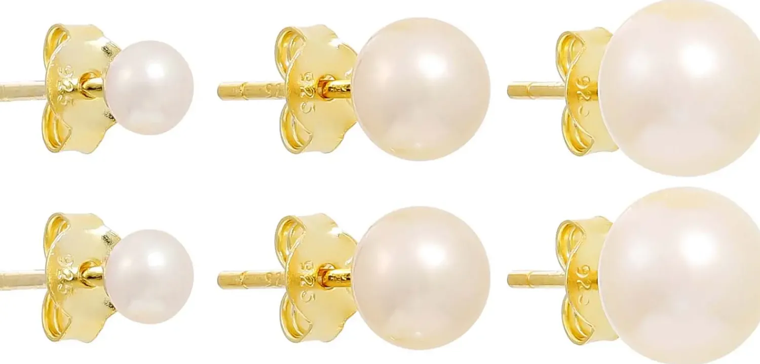 Bijou Brigitte Ensemble de clous d'oreilles - Pearly Essentials Outlet