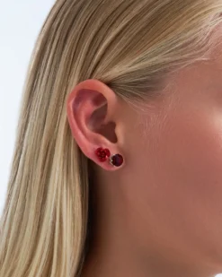 Bijou Brigitte Ensemble de clous d'oreilles - Red Passion Clearance