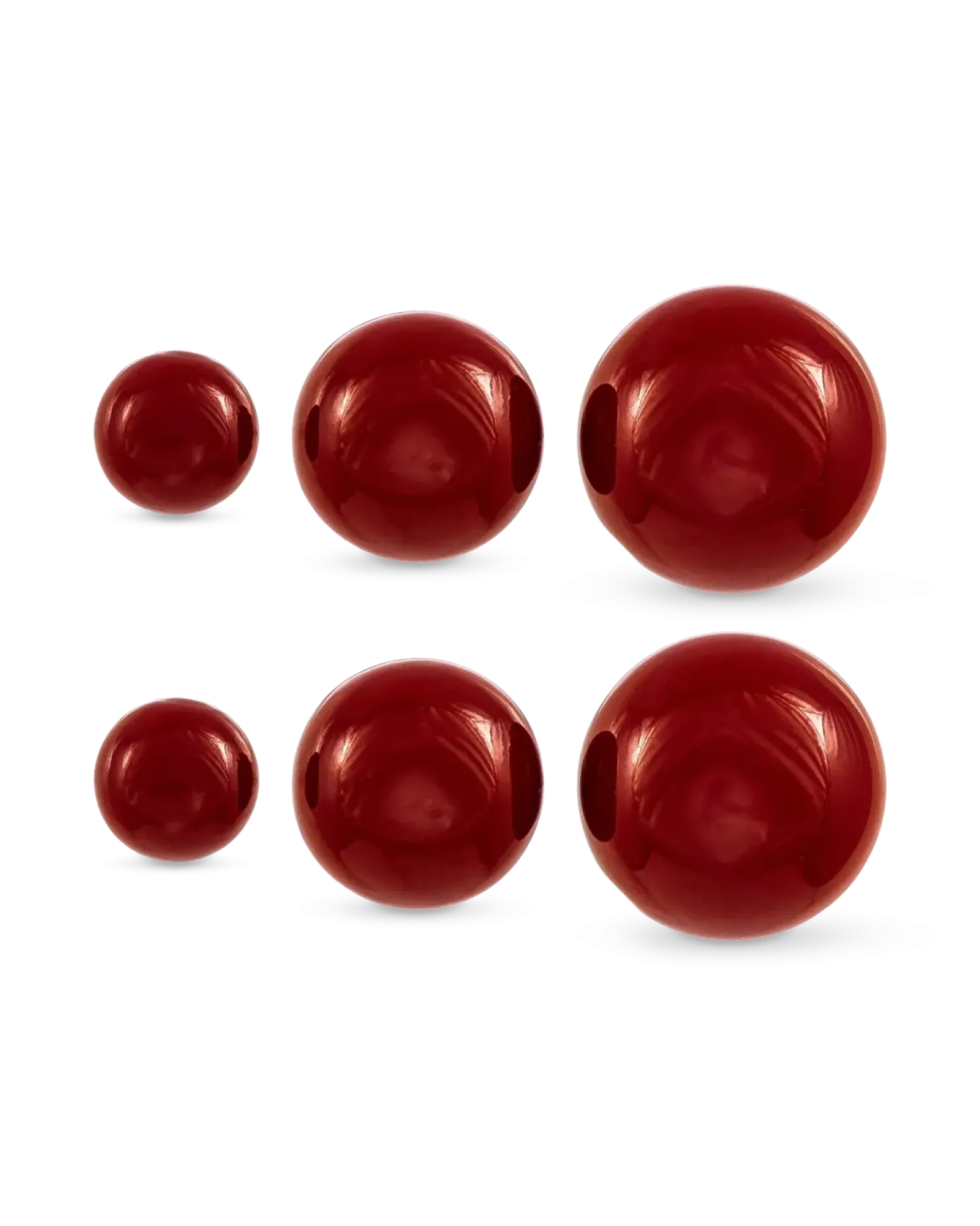 Bijou Brigitte Ensemble de clous d'oreilles - Red Balls Sale