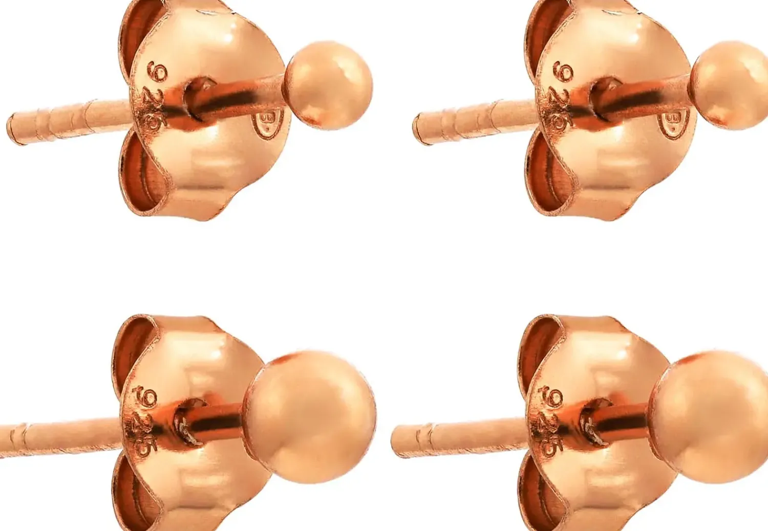 Bijou Brigitte Ensemble de clous d'oreilles - Rosé Bullets Best