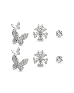 Bijou Brigitte Ensemble de clous d'oreilles - Silver Garden Online