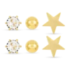 Bijou Brigitte Ensemble de clous d'oreilles - Star Shine