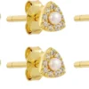 Bijou Brigitte Ensemble de clous d'oreilles - Sparkly Trio