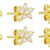 Bijou Brigitte Ensemble de clous d'oreilles - Spring Trio