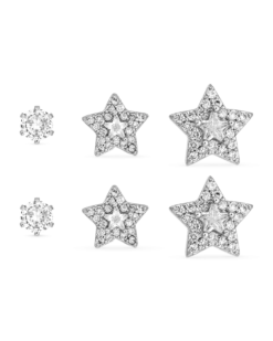 Bijou Brigitte Ensemble de clous d'oreilles - Silver Stars Sale