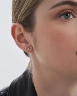 Bijou Brigitte Ensemble de clous d'oreilles - Silver Pieces Best