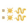 Bijou Brigitte Ensemble de clous d'oreilles - Sparkling Stars Discount