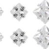 Bijou Brigitte Ensemble de clous d'oreilles - Shiny Squares Outlet