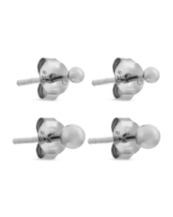 Bijou Brigitte Ensemble de clous d'oreilles - Silver Dots Outlet