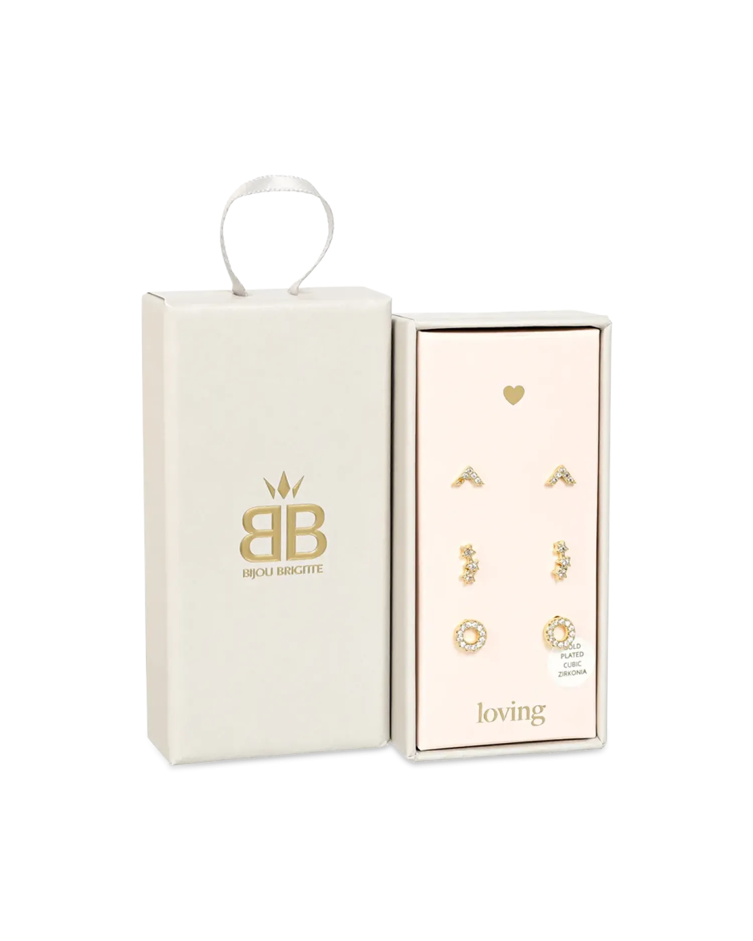Bijou Brigitte Ensemble de clous d'oreilles - Trio Charm Hot