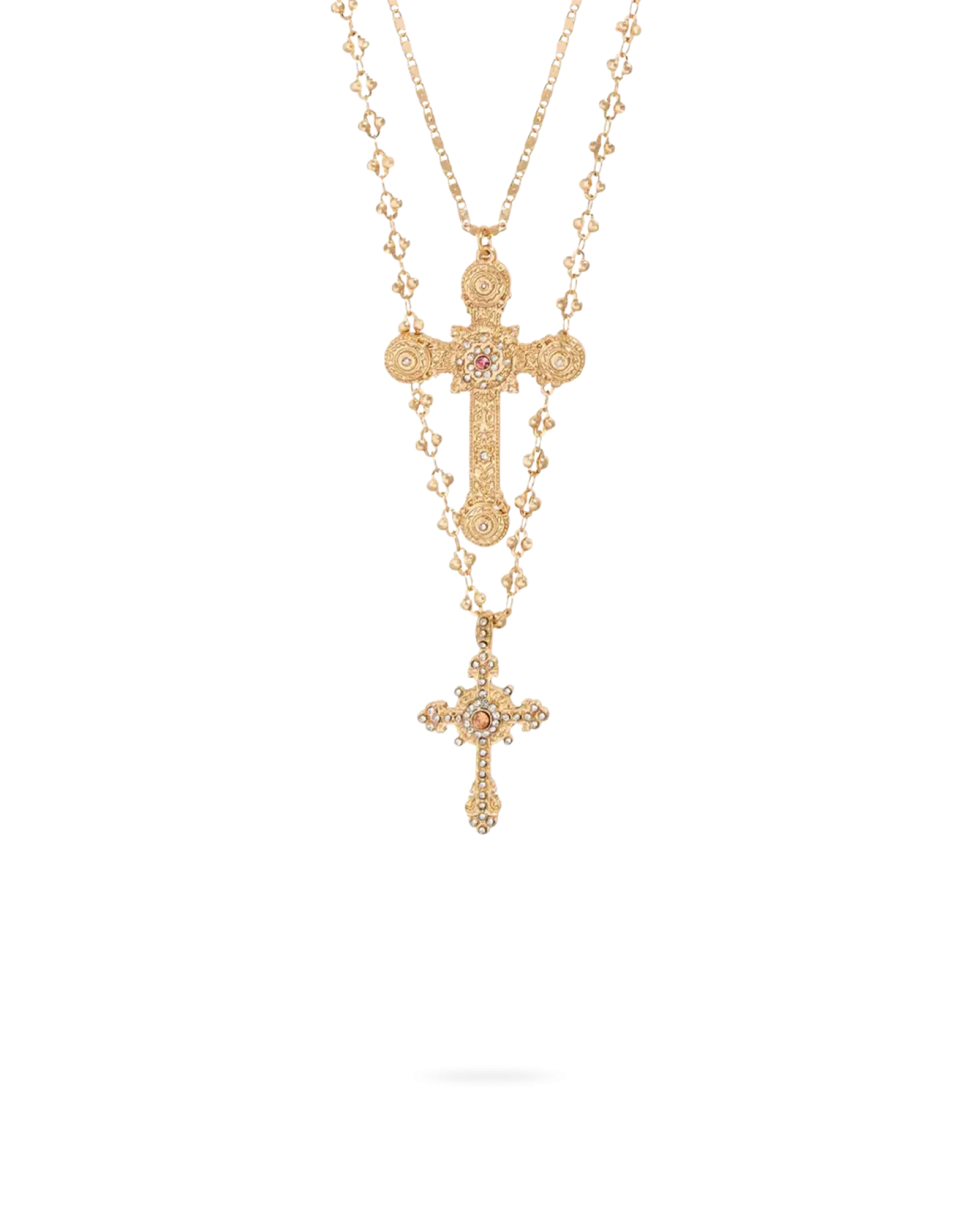 Bijou Brigitte Ensemble de colliers - Cross Duo