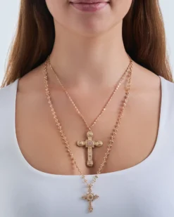 Bijou Brigitte Ensemble de colliers - Cross Duo