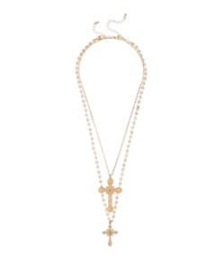 Bijou Brigitte Ensemble de colliers - Cross Duo