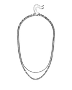 Bijou Brigitte Ensemble de colliers pour hommes - Hematite Classic
