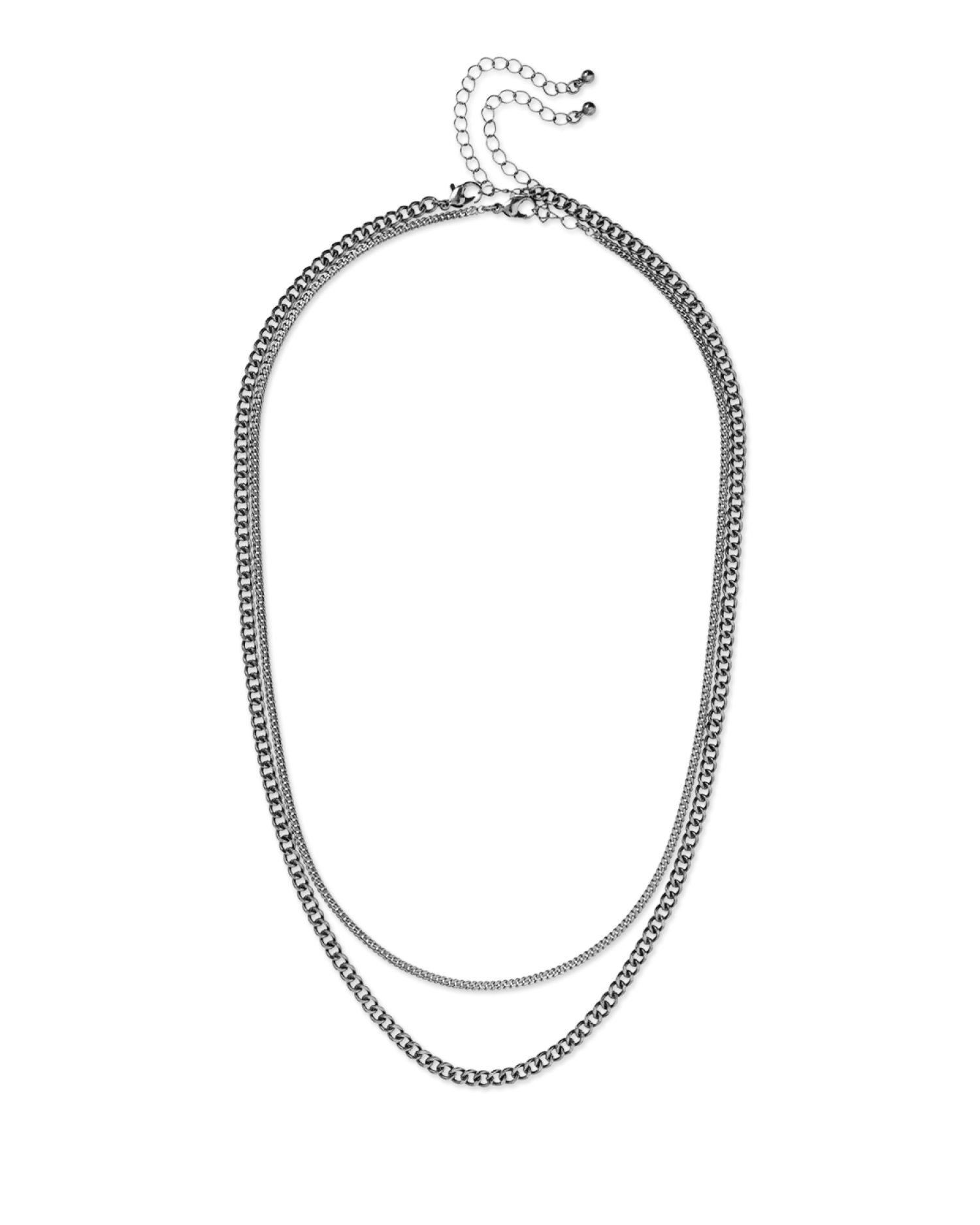 Bijou Brigitte Ensemble de colliers pour hommes - Hematite Classic