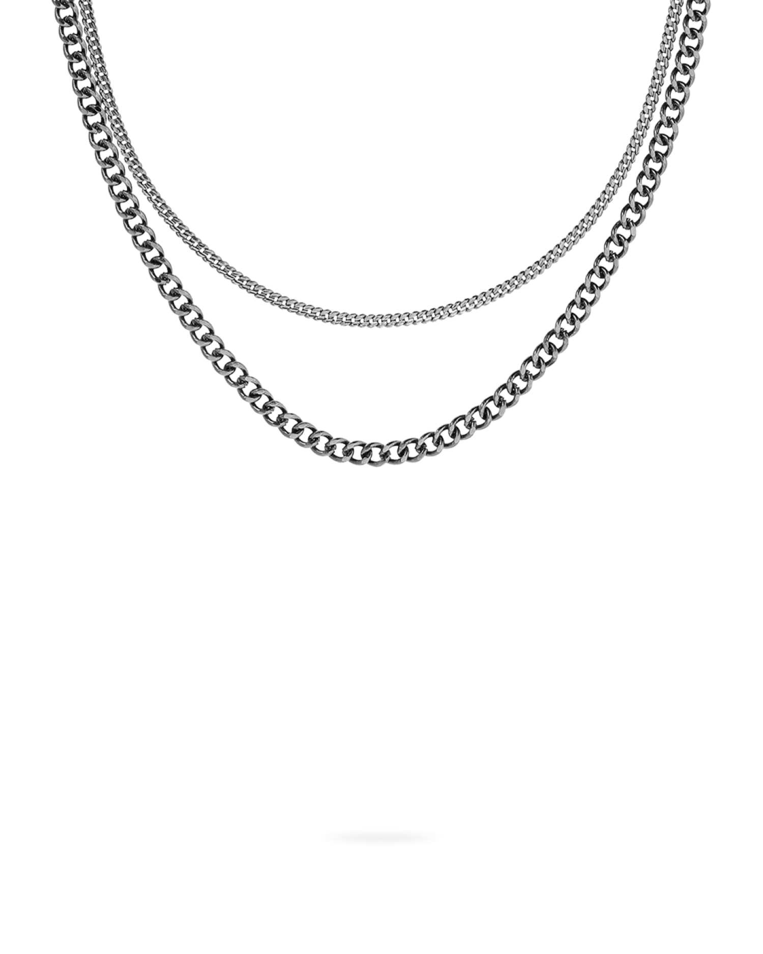 Bijou Brigitte Ensemble de colliers pour hommes - Hematite Classic