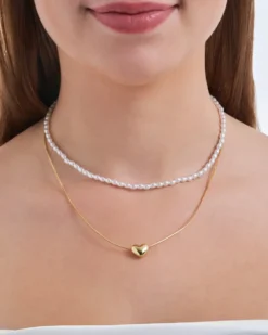 Bijou Brigitte Ensemble de colliers - Puffy Pearl Online
