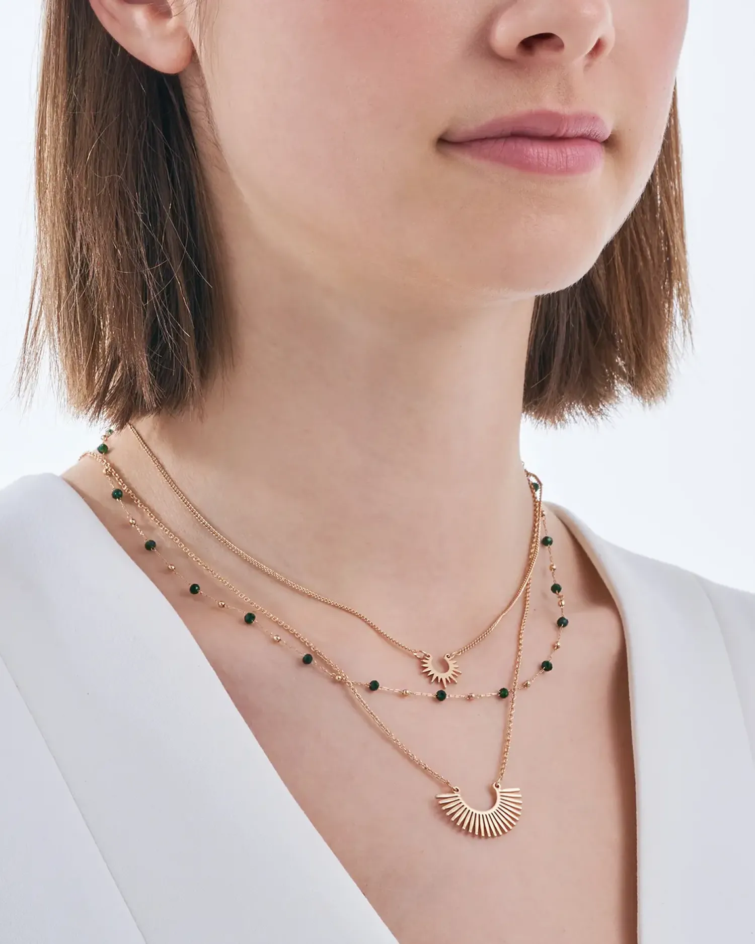 Bijou Brigitte Ensemble de colliers - Sunny Gold Discount