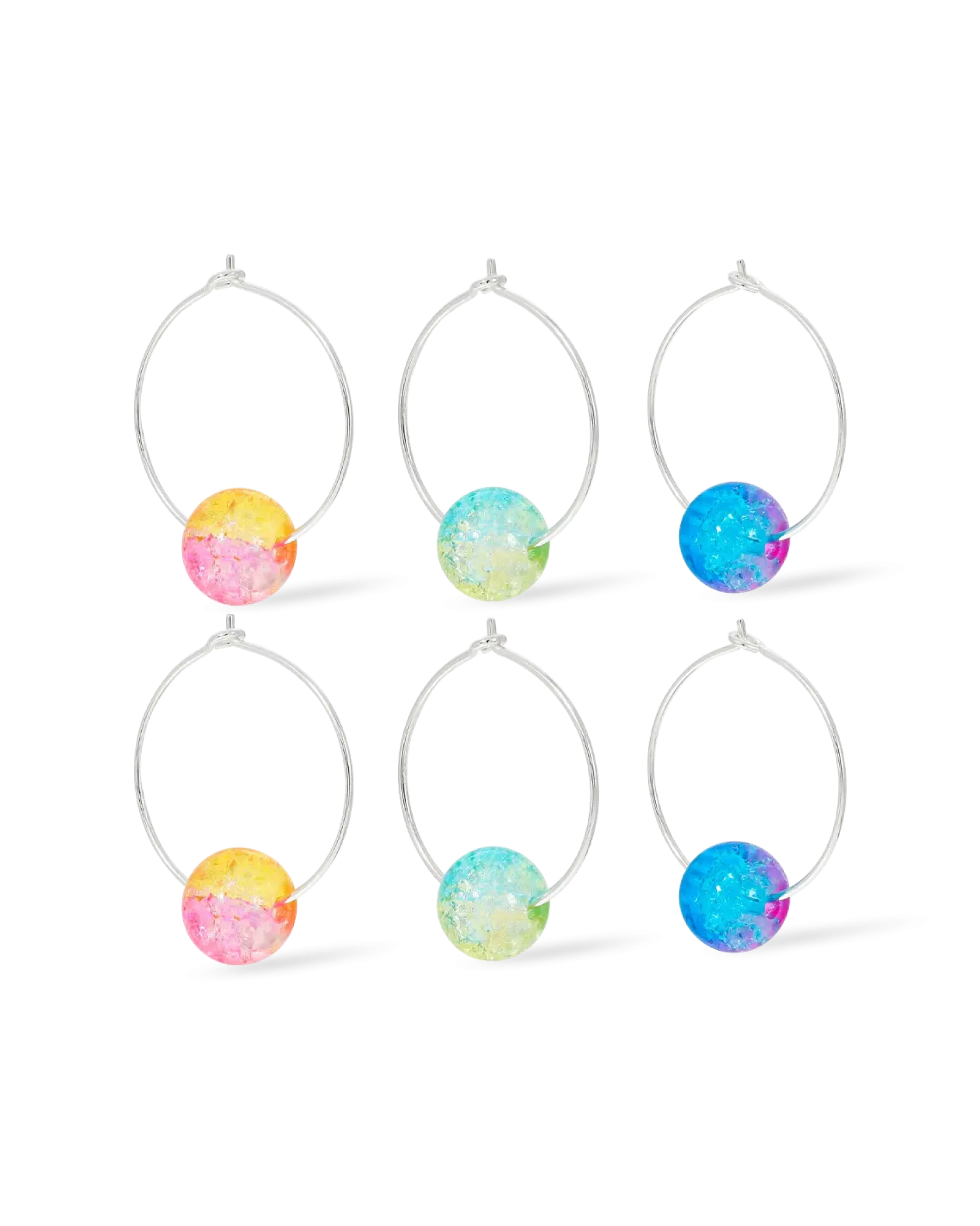 Bijou Brigitte Ensemble de créoles - Bead Trio New