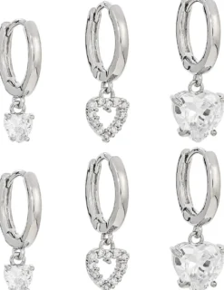 Bijou Brigitte Ensemble de créoles - Cute Hearts Discount