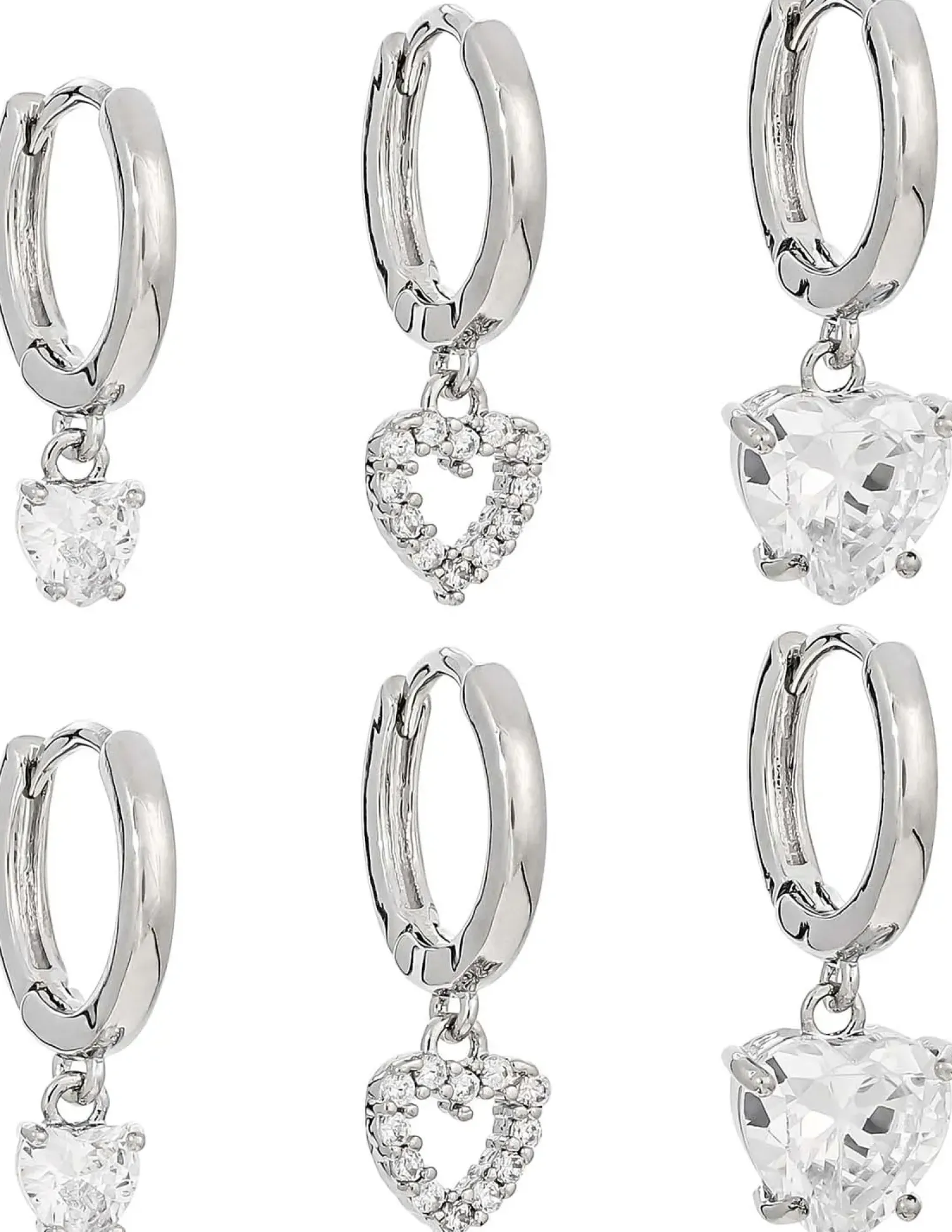 Bijou Brigitte Ensemble de créoles - Cute Hearts Discount